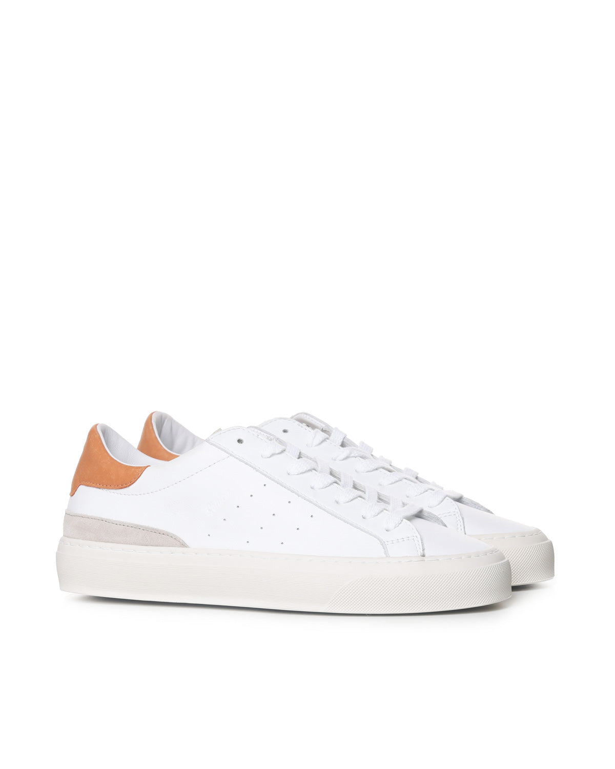 D.a.t.e. Sneakers White-orange Leather