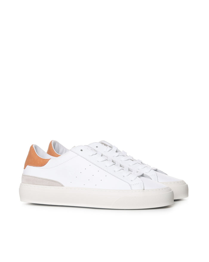 D.a.t.e. Sneakers White-orange Leather
