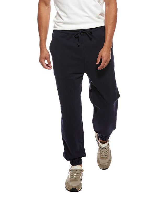 Brunello Cucinelli Mens Dark Blue Cotton Blend Trousers Cobalt