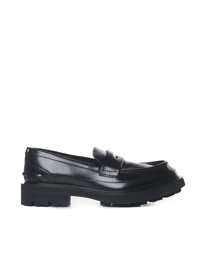 Alexander Mcqueen Flat Shoes Black Calfskin