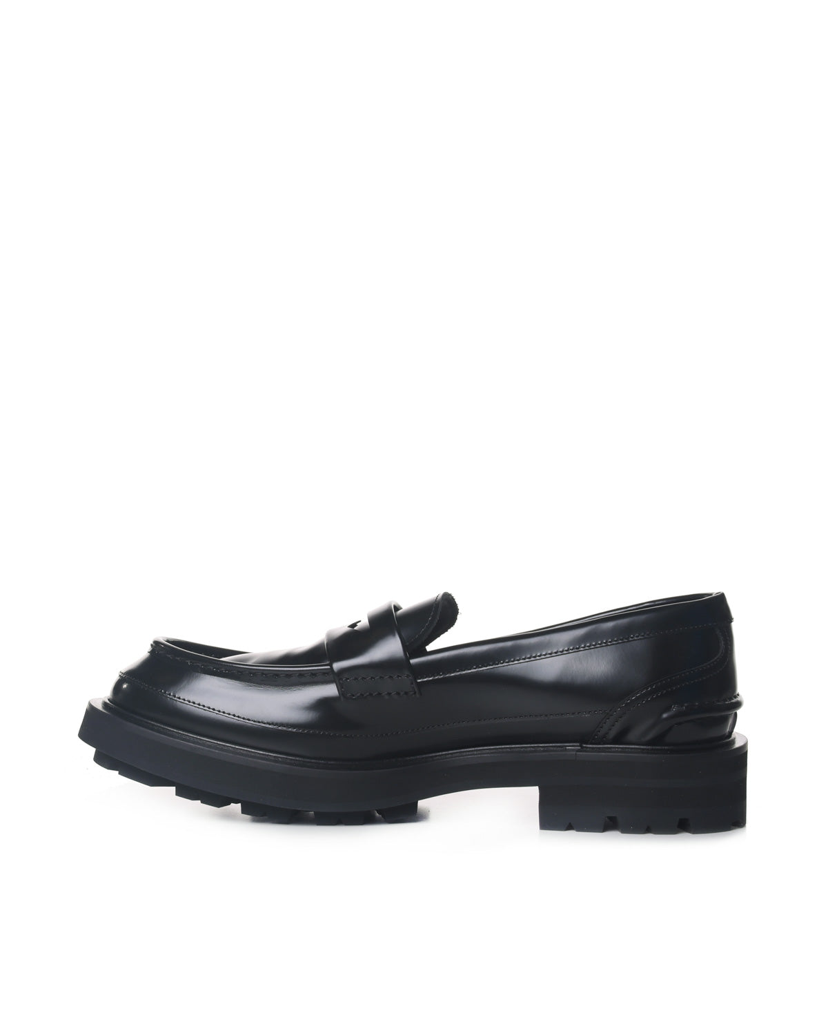Alexander Mcqueen Flat Shoes Black Calfskin