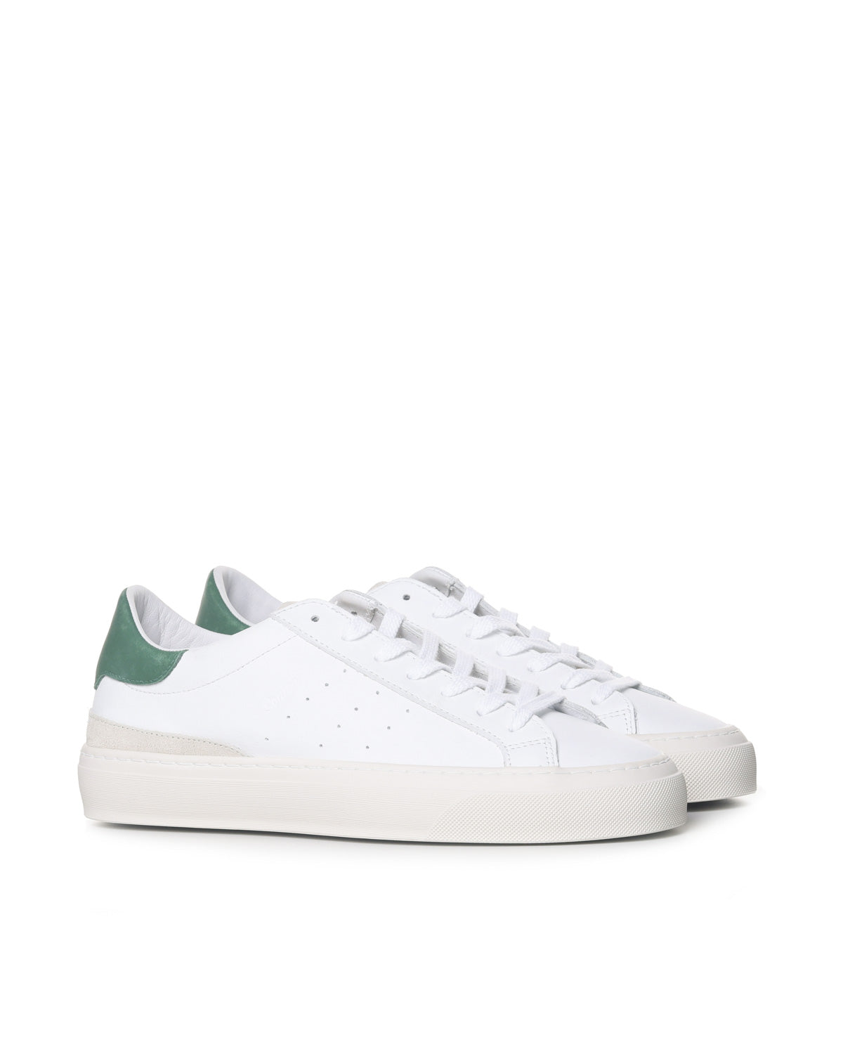 D.a.t.e. Sneakers White-green Leather