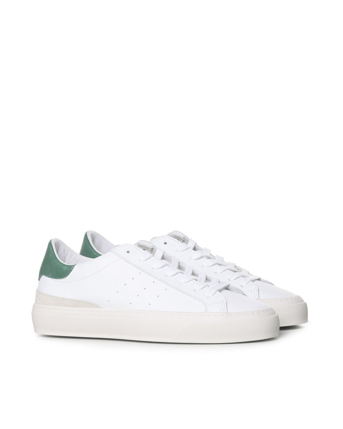 D.a.t.e. Sneakers White-green Leather