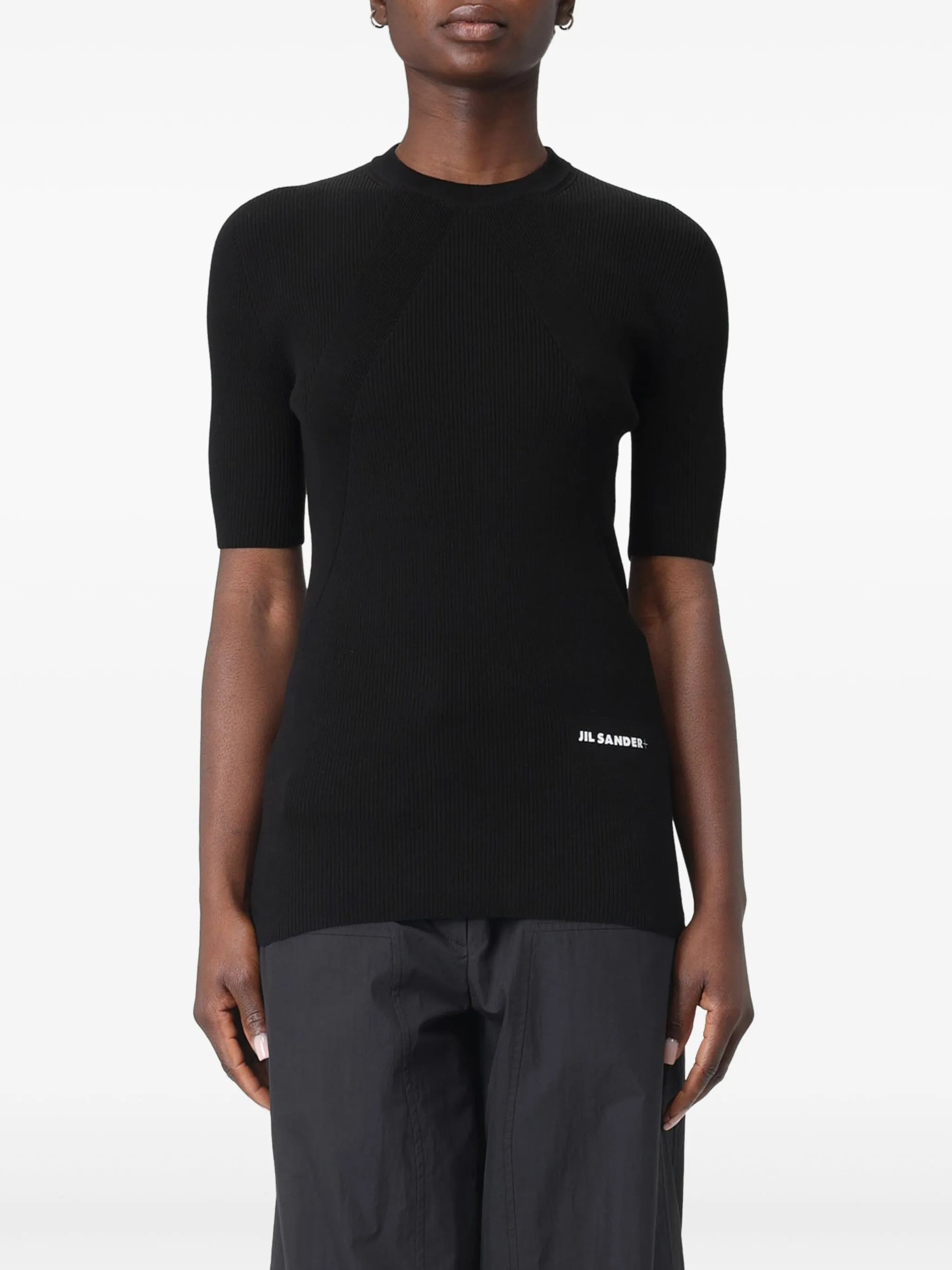 Sweater Black Cotton | Maglia