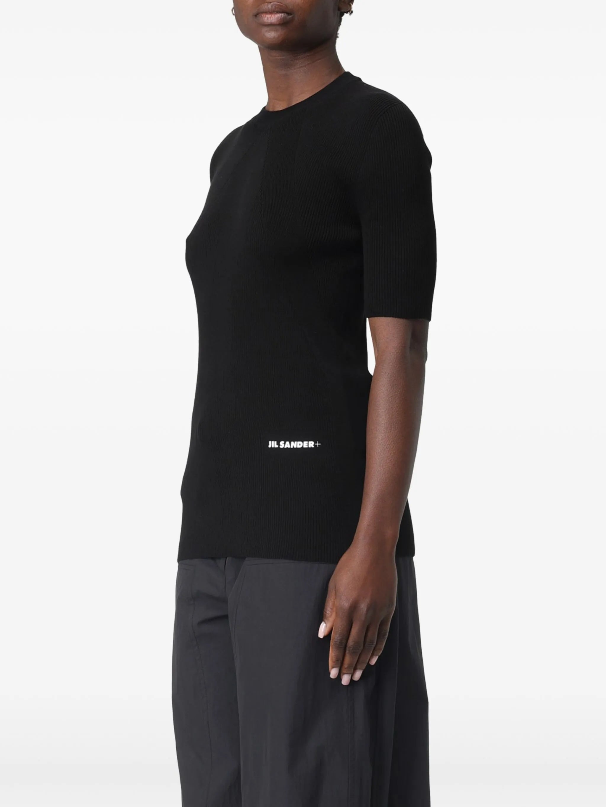 Sweater Black Cotton | Maglia