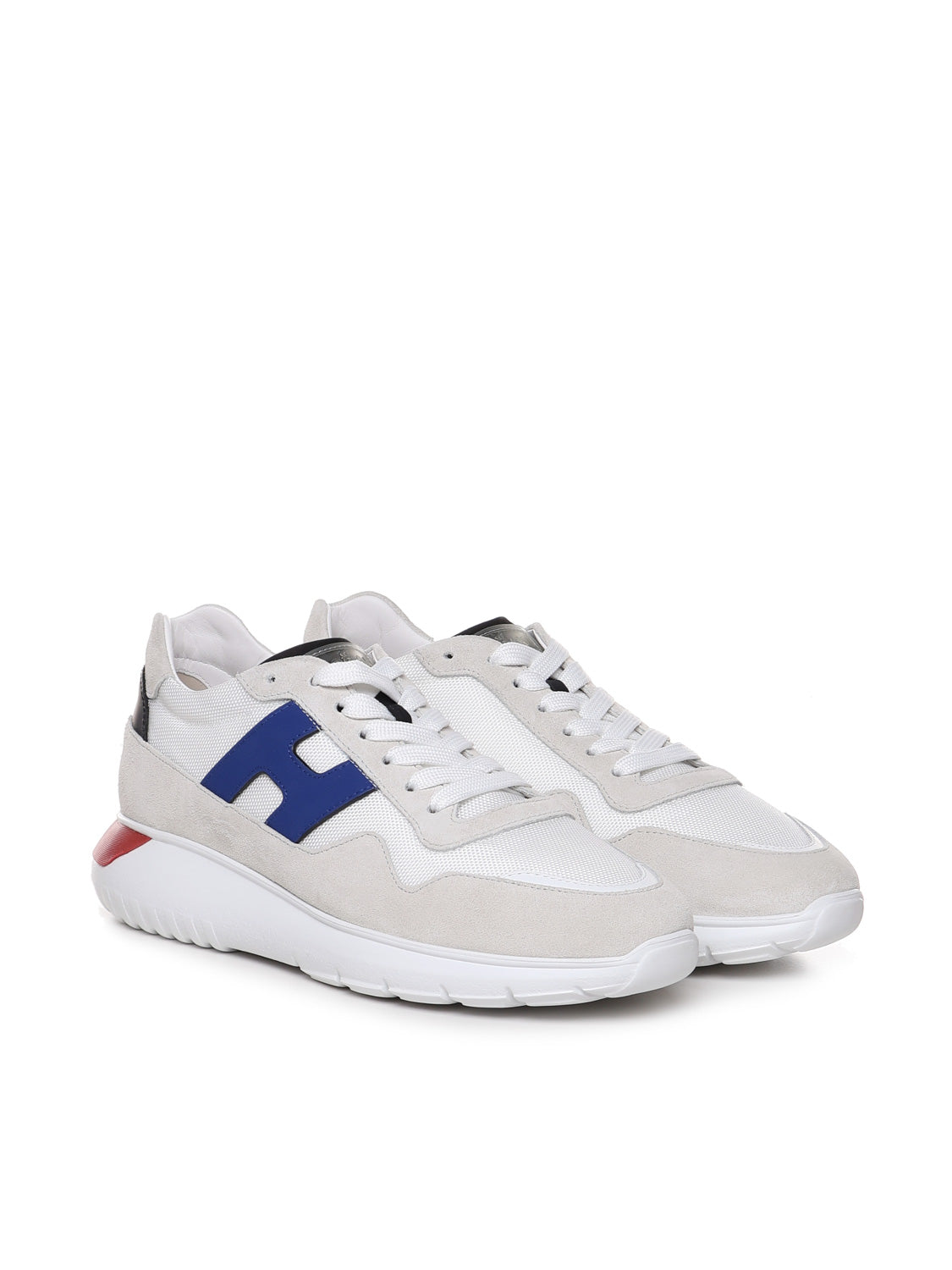 Hogan Sneakers Blue, White, Grey Suede Leather
