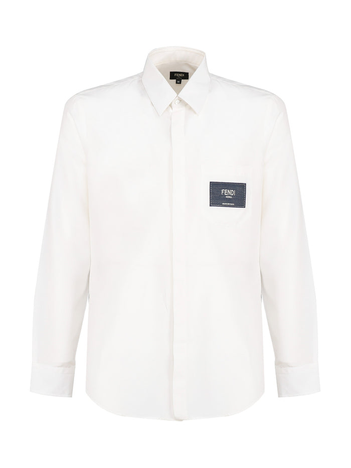Fendi Shirts White Cotton