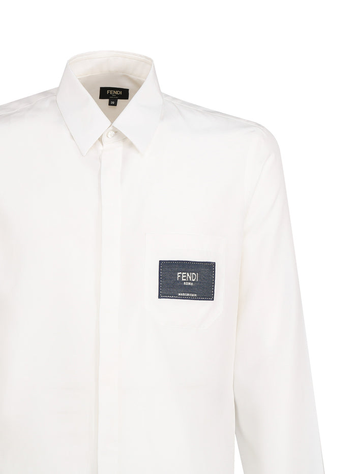 Fendi Shirts White Cotton
