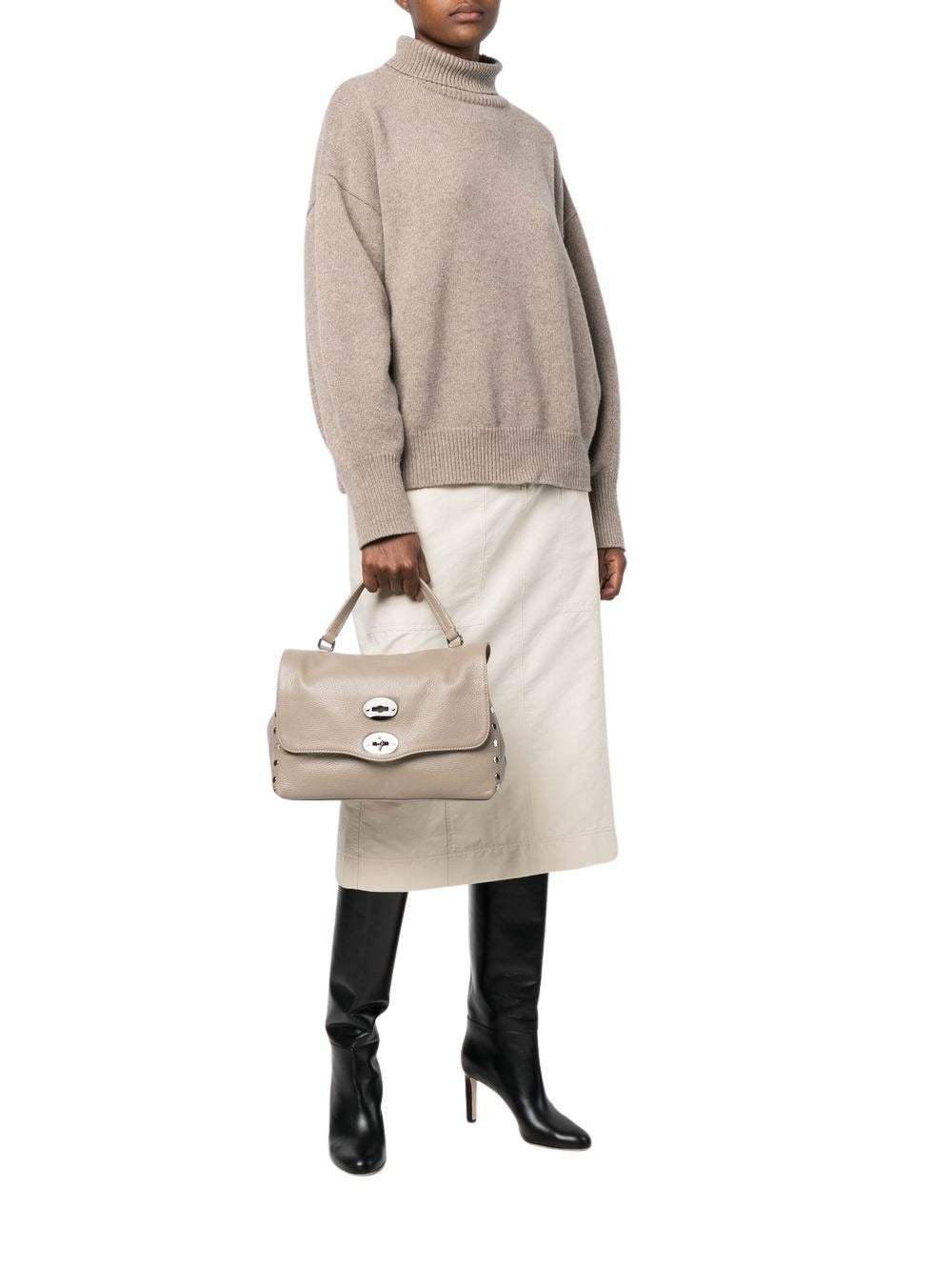 Postina Daily Giorno Grey Creta Calf Leather | Bag
