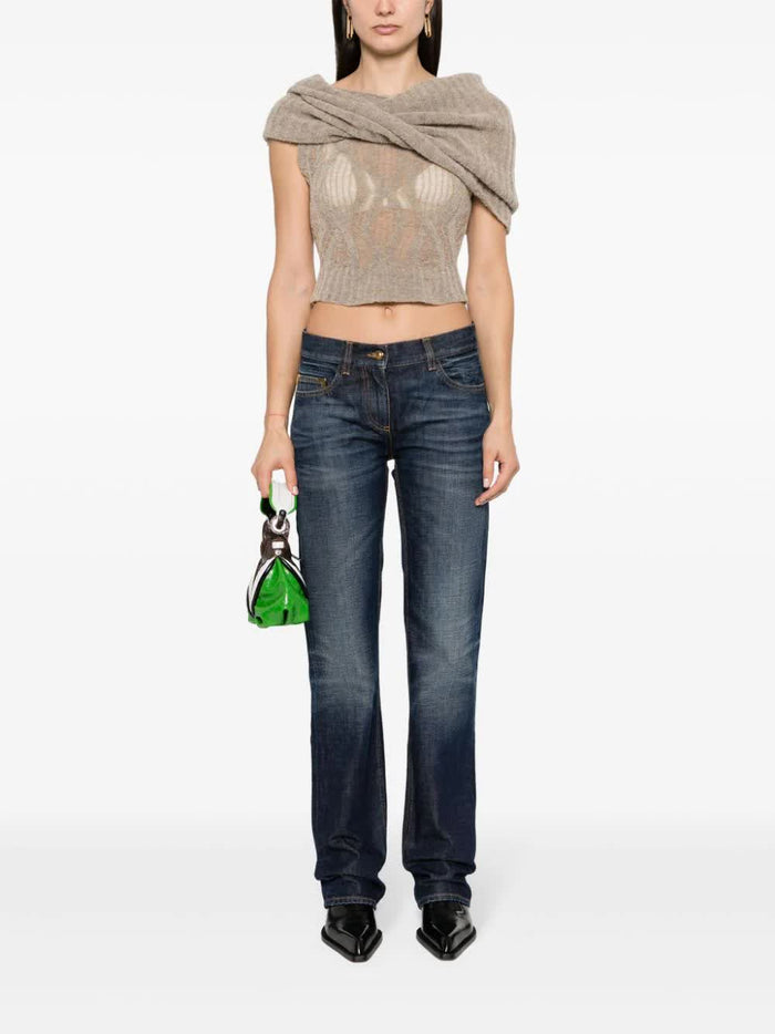 Denim Straight Leg Blue Jean
