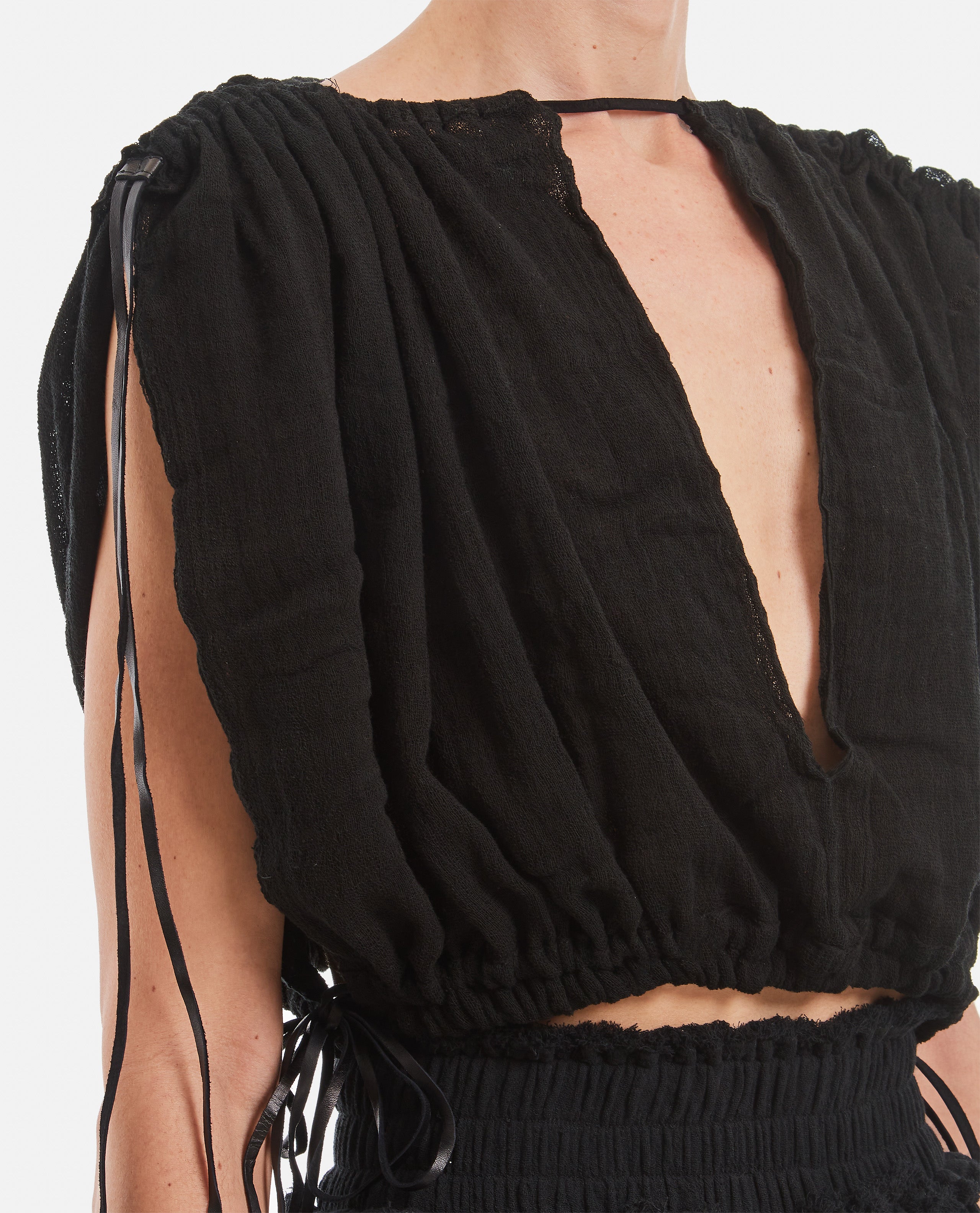 CARAVANA Top Black Co Leather