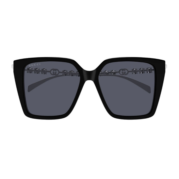 Gucci Gg1967s Linea Emblem Black Acetato/metallo Sunglasses