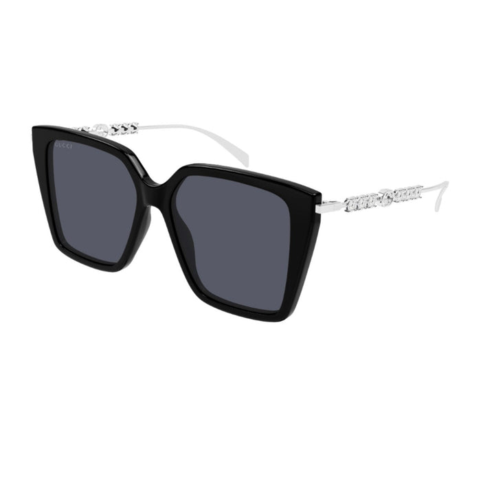 Gucci Gg1967s Linea Emblem Black Acetato/metallo Sunglasses