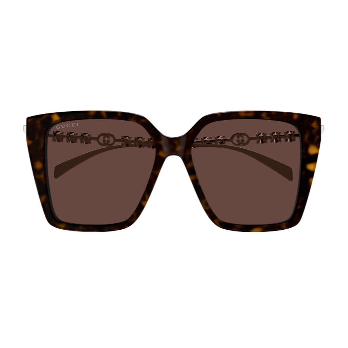 Gucci Gg1967s Linea Emblem Havana Acetato/metallo Sunglasses