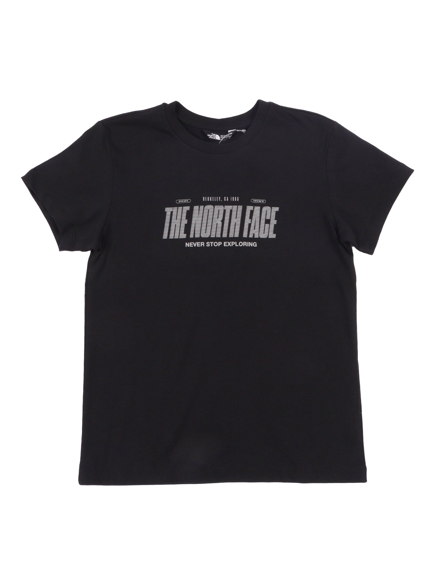 B Reflective Logo Relaxed Ss Tee Tnf Black Cotton Short Sleeves T-shirt