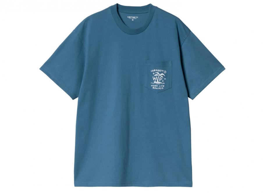 S-s Fragments Pocket T-shirt White Cotton Tshirt