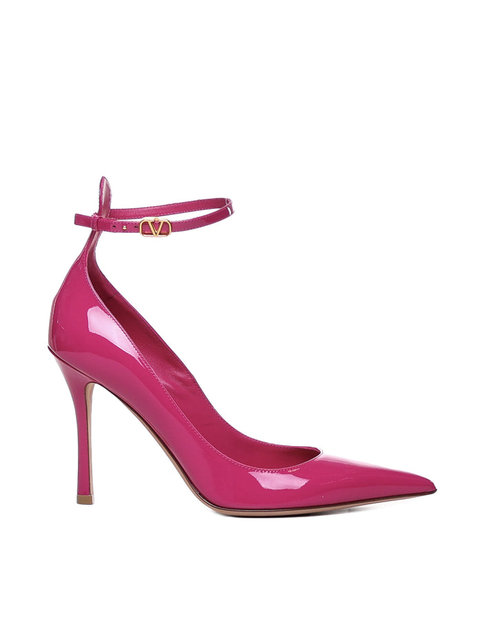 Valentino Garavani With Heel Rose Violet Calfskin