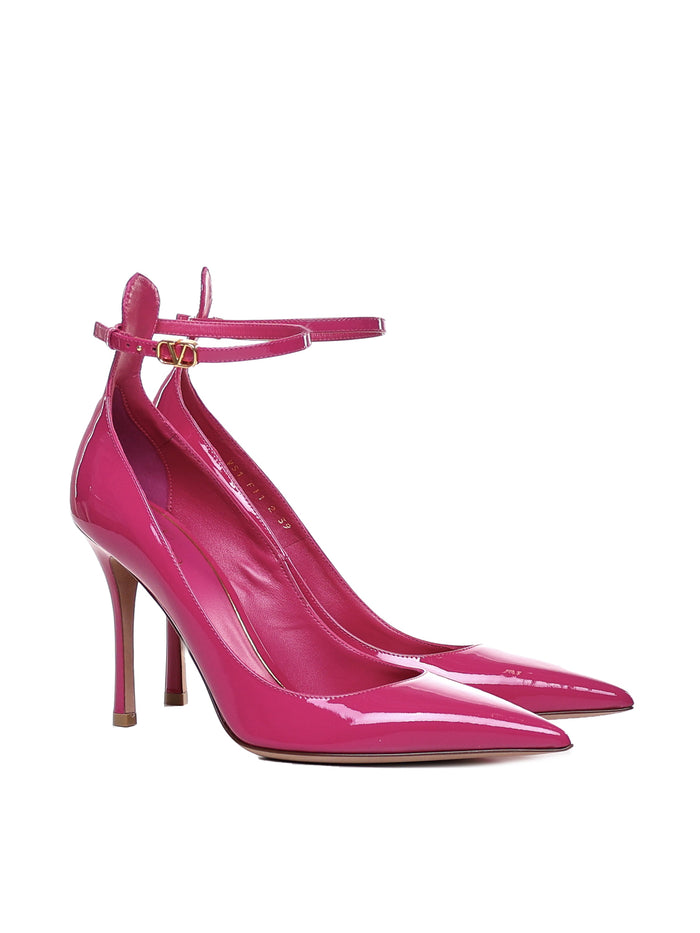Valentino Garavani With Heel Rose Violet Calfskin