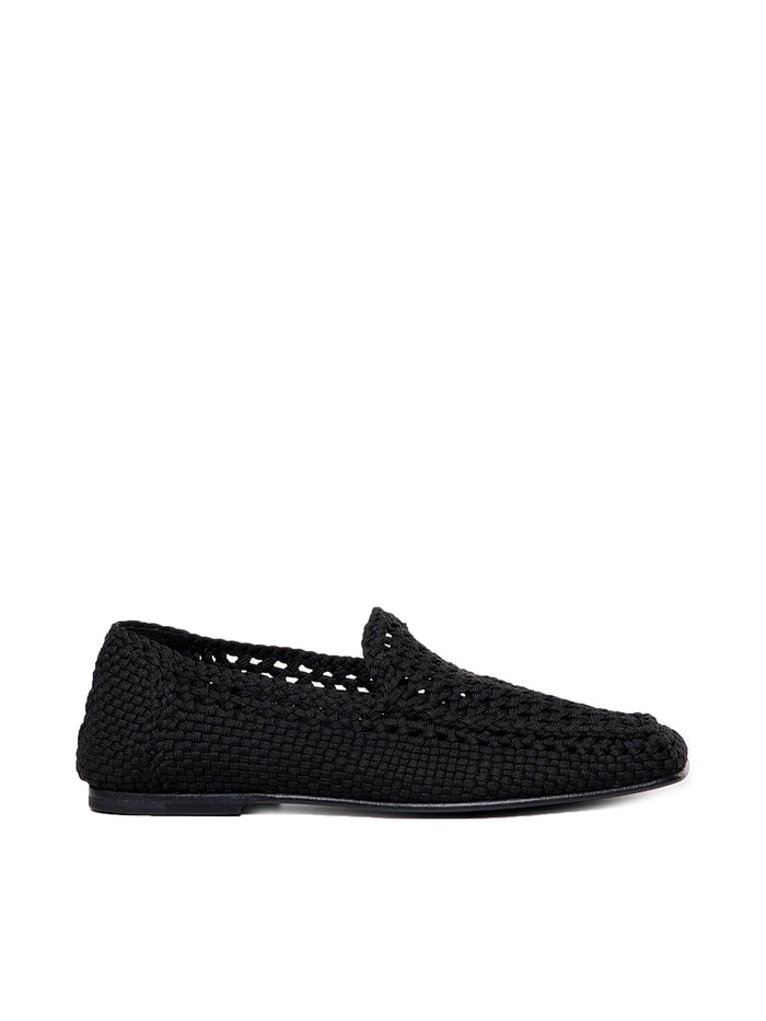 Dolce & Gabbana Flat Shoes Black Polyester