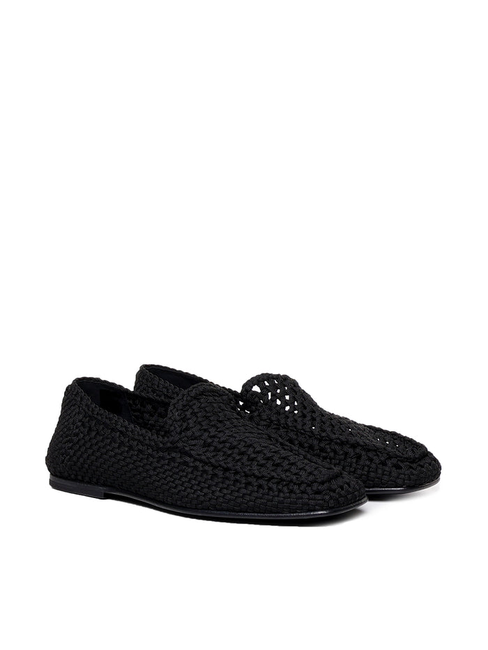 Dolce & Gabbana Flat Shoes Black Polyester
