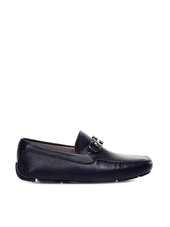 Ferragamo Flat Shoes Blue Calfskin