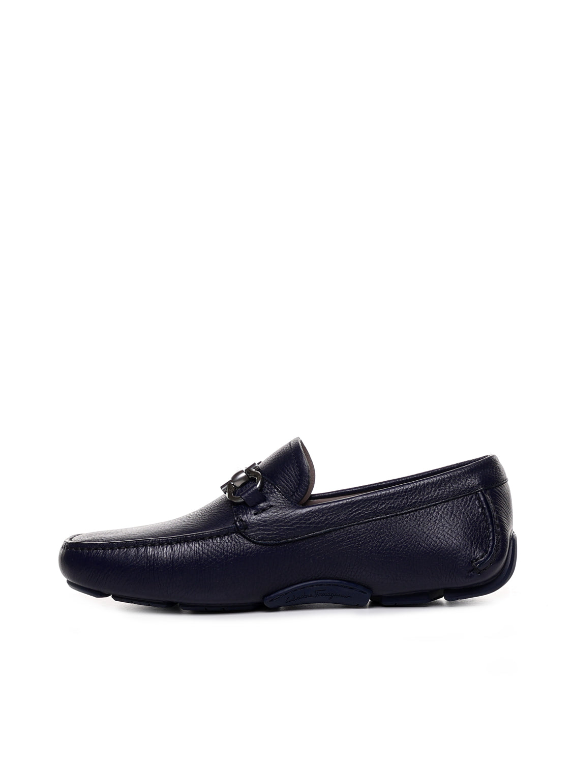 Ferragamo Flat Shoes Blue Calfskin