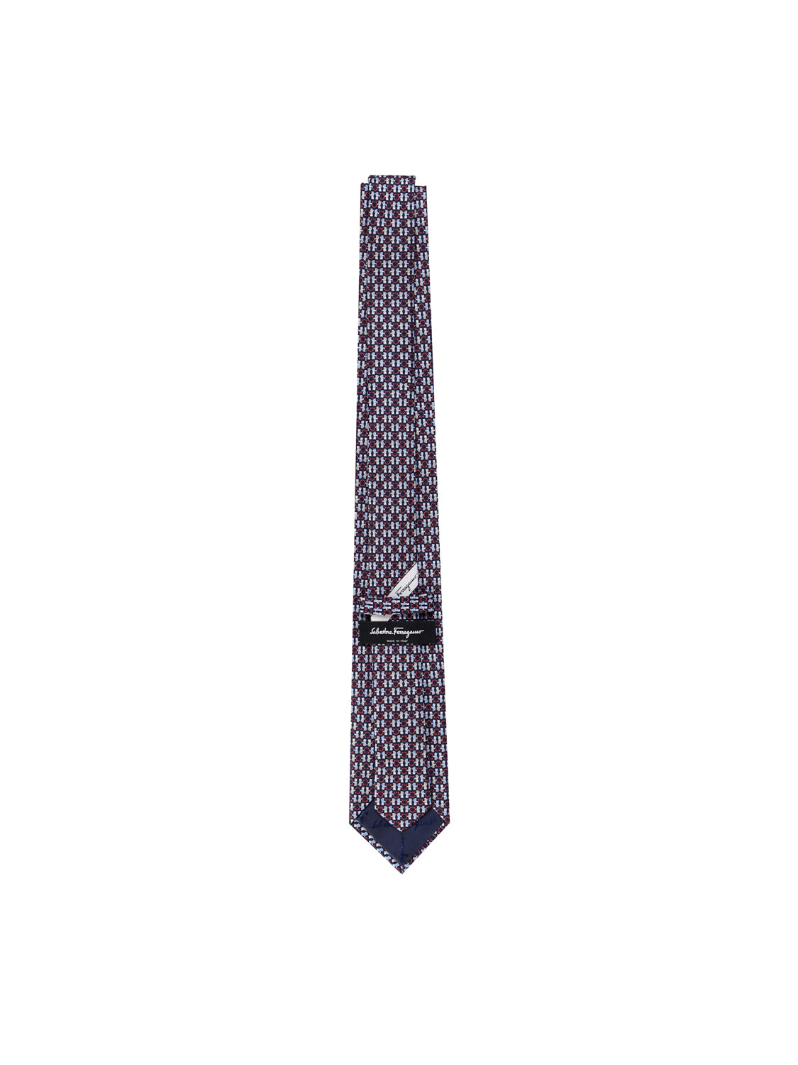 Ferragamo Ties Blue Silk
