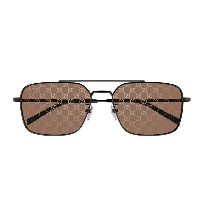 Gucci Gg1957sa Linea Institutional Logo Gunmetal Metallo Sunglasses