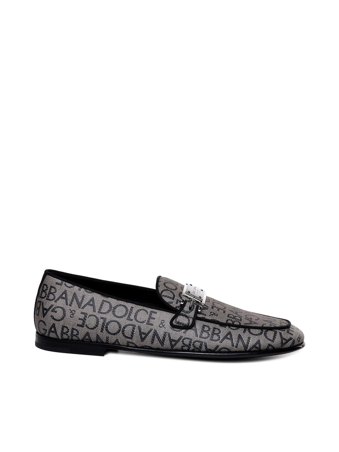 Dolce & Gabbana Flat Shoes Beige Cotton Polyester