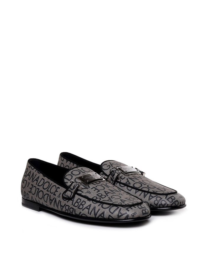 Dolce & Gabbana Flat Shoes Beige Cotton Polyester