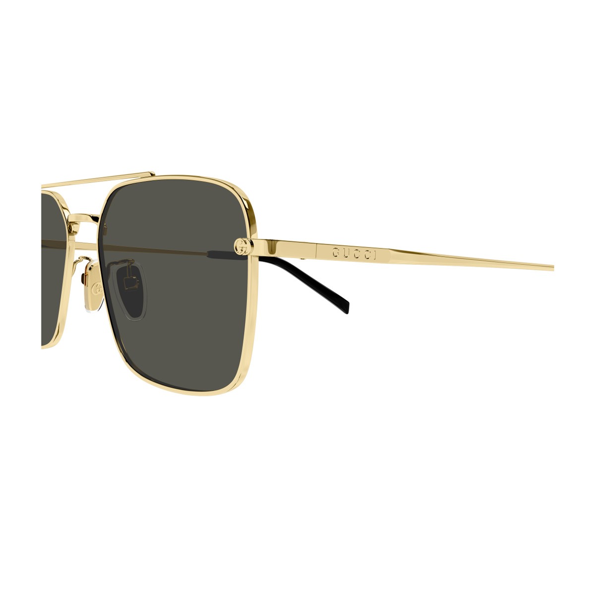 Gucci Gg1957sa Linea Institutional Logo Gold Metallo Sunglasses