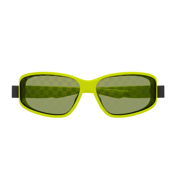 Gucci Gg2011s Linea Institutional Logo Fluorescent Green Iniettato Sunglasses