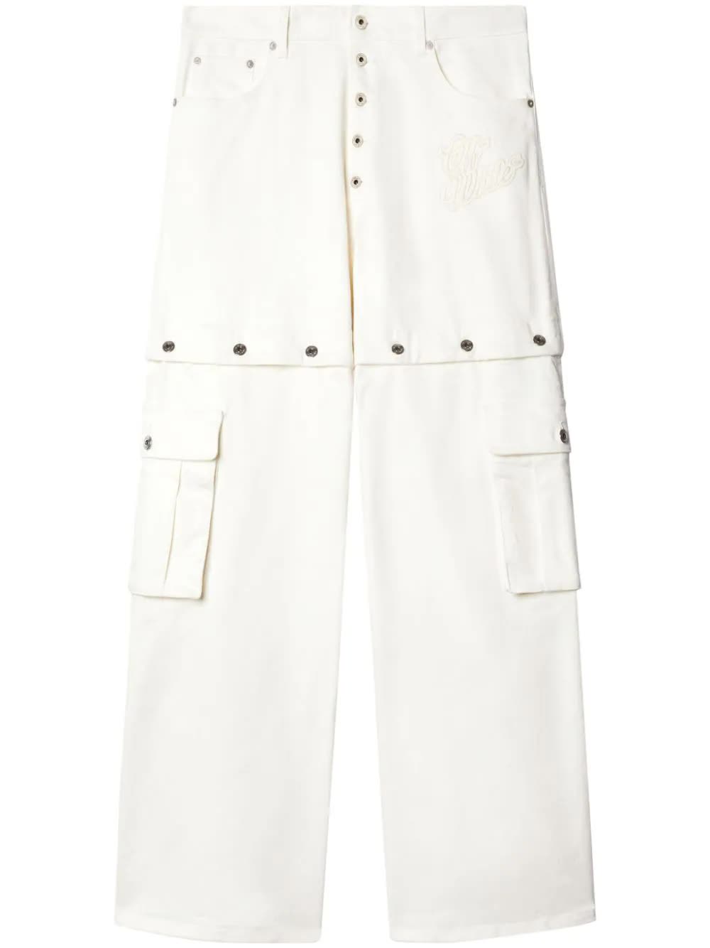 90slogo Butt Super Baggy Jean White Cotton |