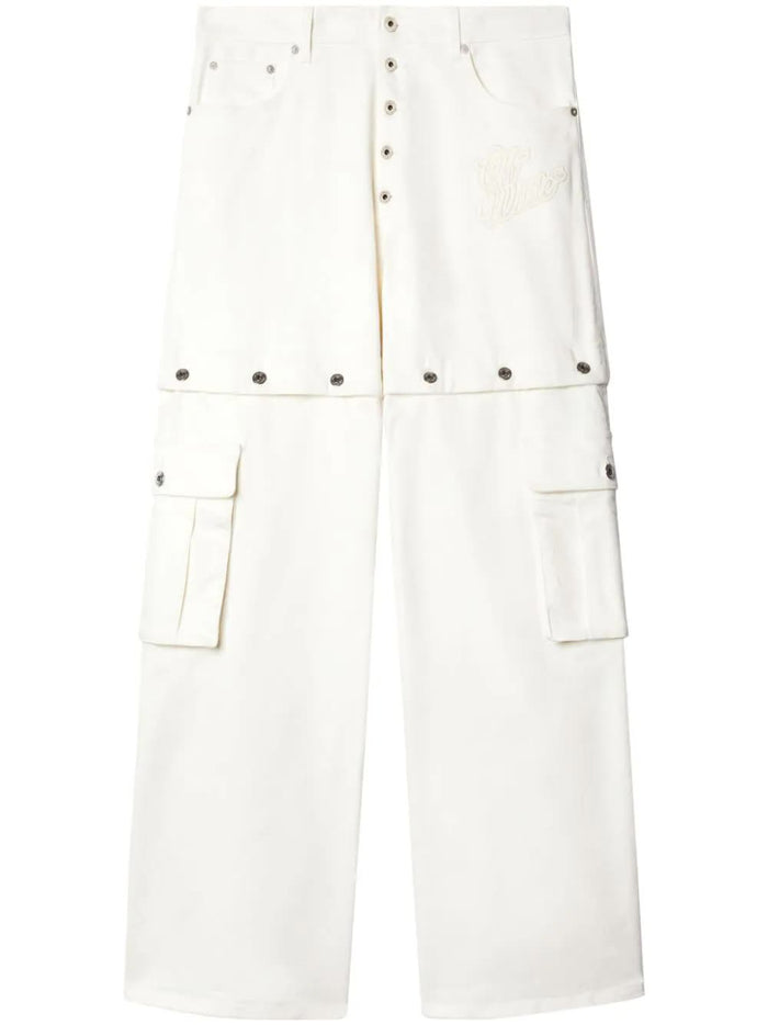 90slogo Butt Super Baggy Jean White Cotton |