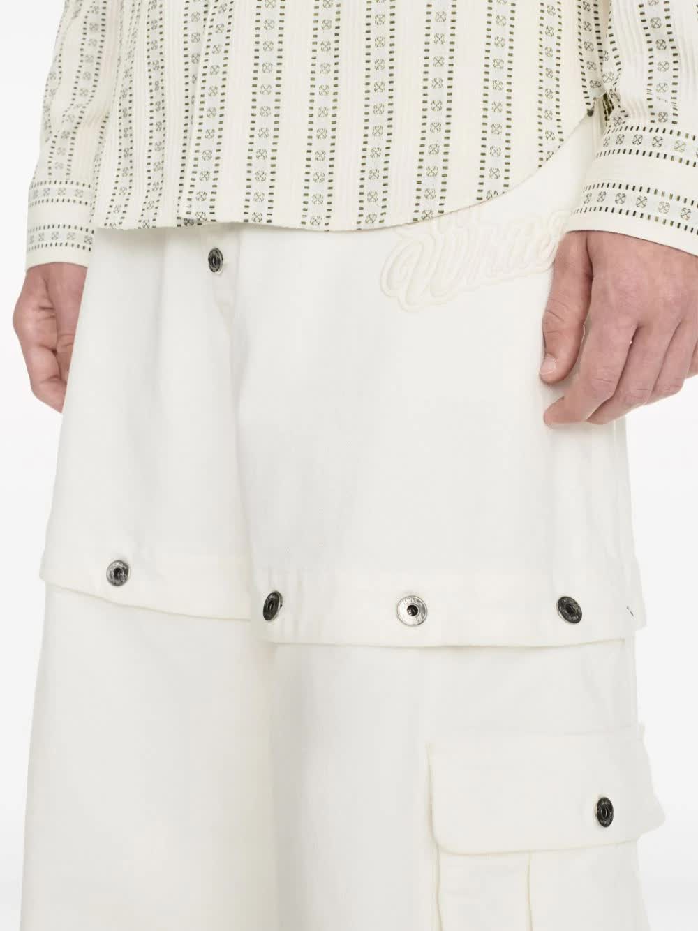 90slogo Butt Super Baggy Jean White Cotton |