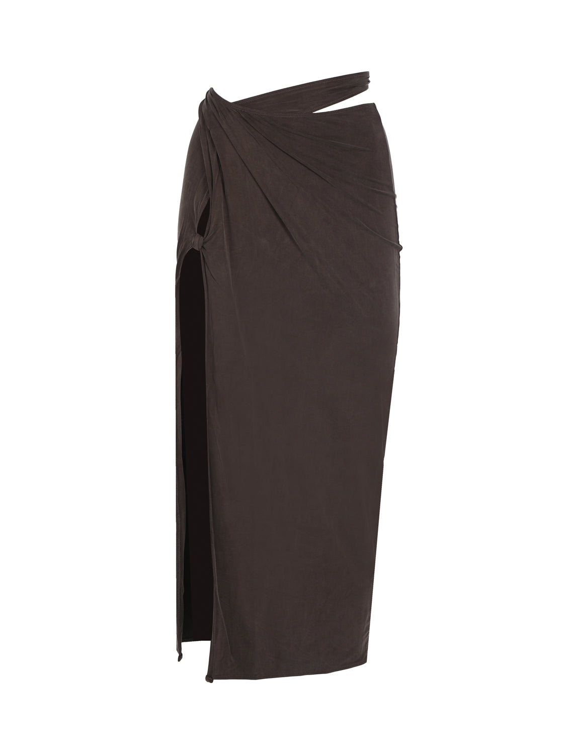 Jacquemus Skirts Brown Cupro Elastane