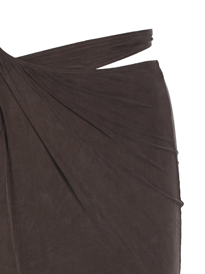 Jacquemus Skirts Brown Cupro Elastane