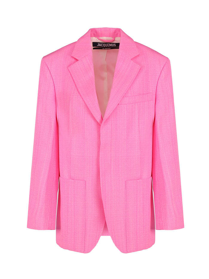 Jacquemus Jackets Pink Viscose Silk