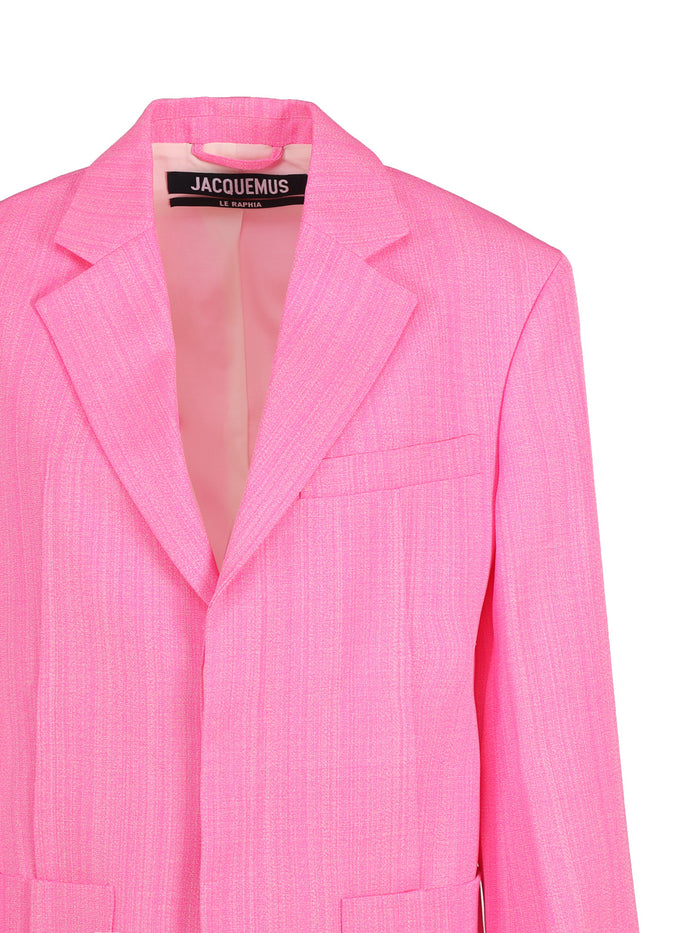 Jacquemus Jackets Pink Viscose Silk