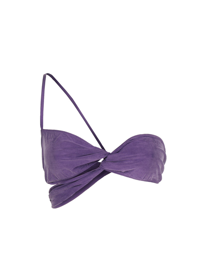 Jacquemus Sea Clothing Purple Cupro Elastane
