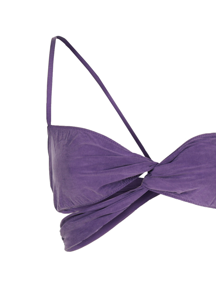 Jacquemus Sea Clothing Purple Cupro Elastane