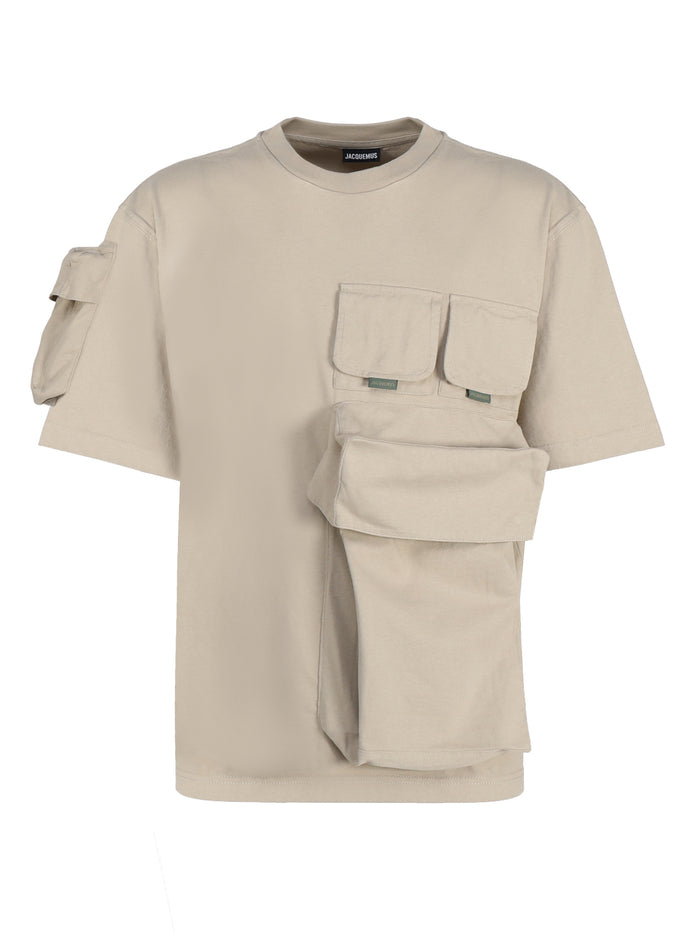 Jacquemus T-Shirts And Polos Khaki Cotton