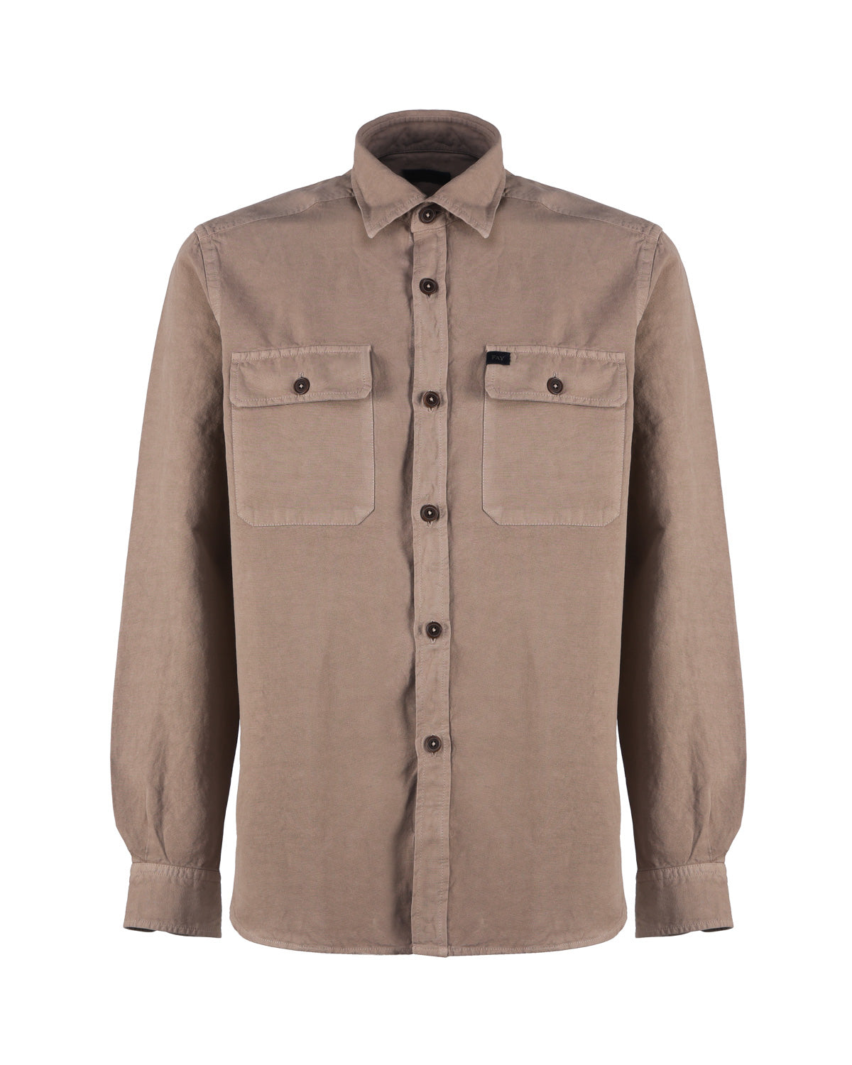 Fay Shirts Beige Cotton