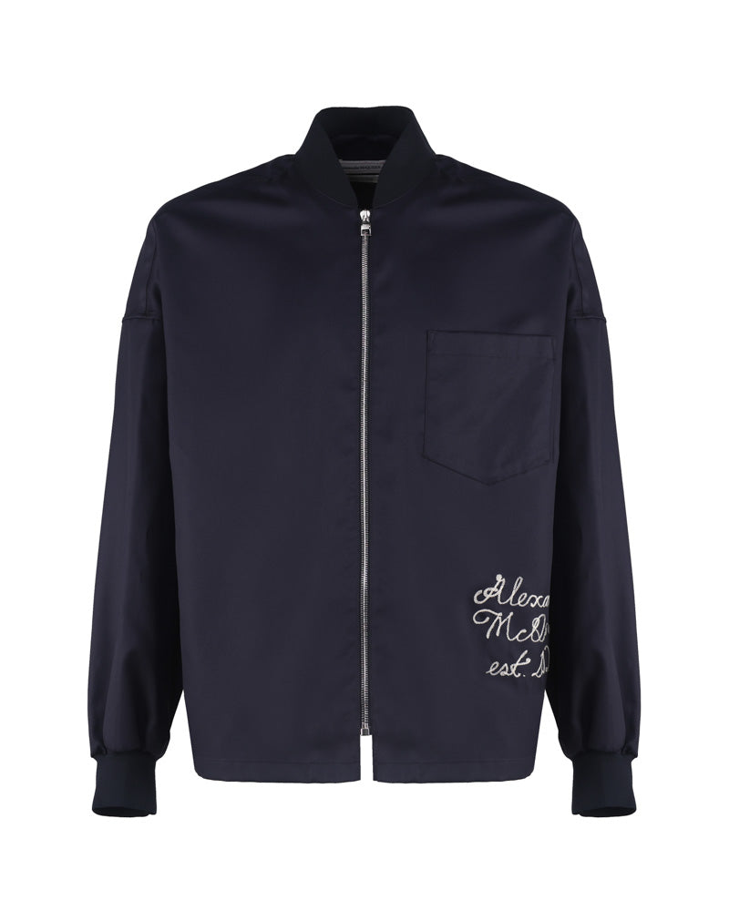 Alexander Mcqueen Jackets Blue Viscose