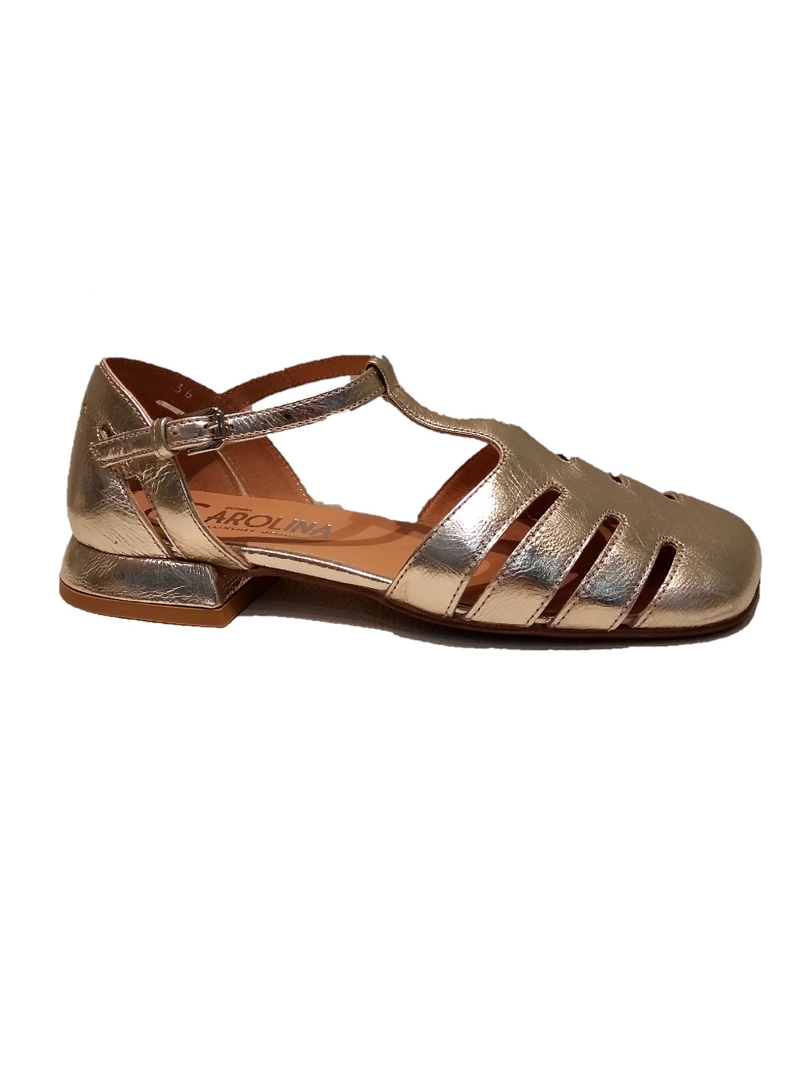 Tyna Laminato Metallic Calf Leather Shoe