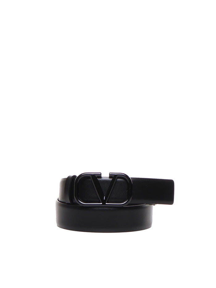 Valentino Garavani Belts Black Calfskin