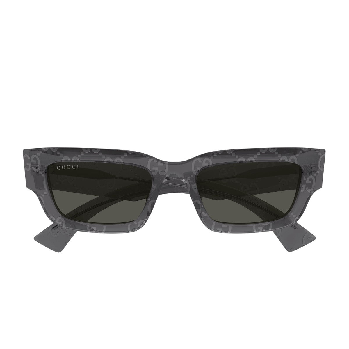 Gucci Gg1838s Linea Name Of Brand Printed Grey Acetato Riciclato Sunglasses