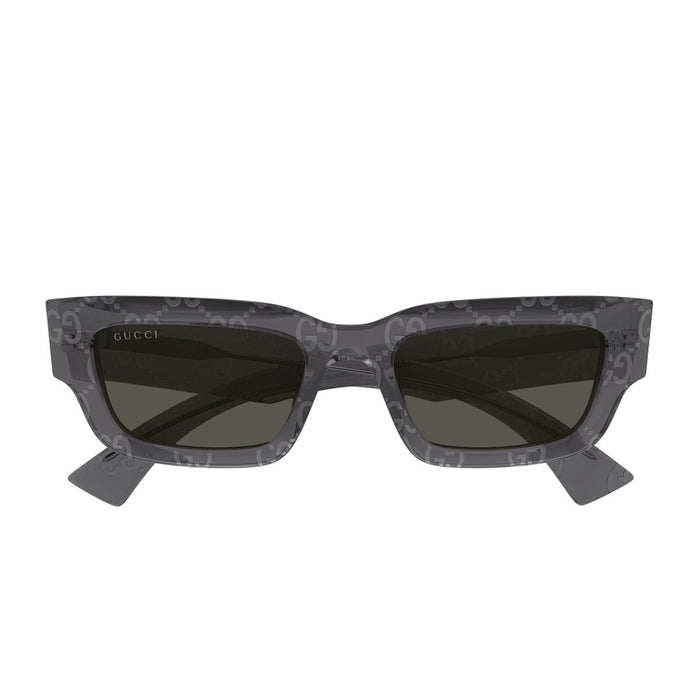 Gucci Gg1838s Linea Name Of Brand Printed Grey Acetato Riciclato Sunglasses
