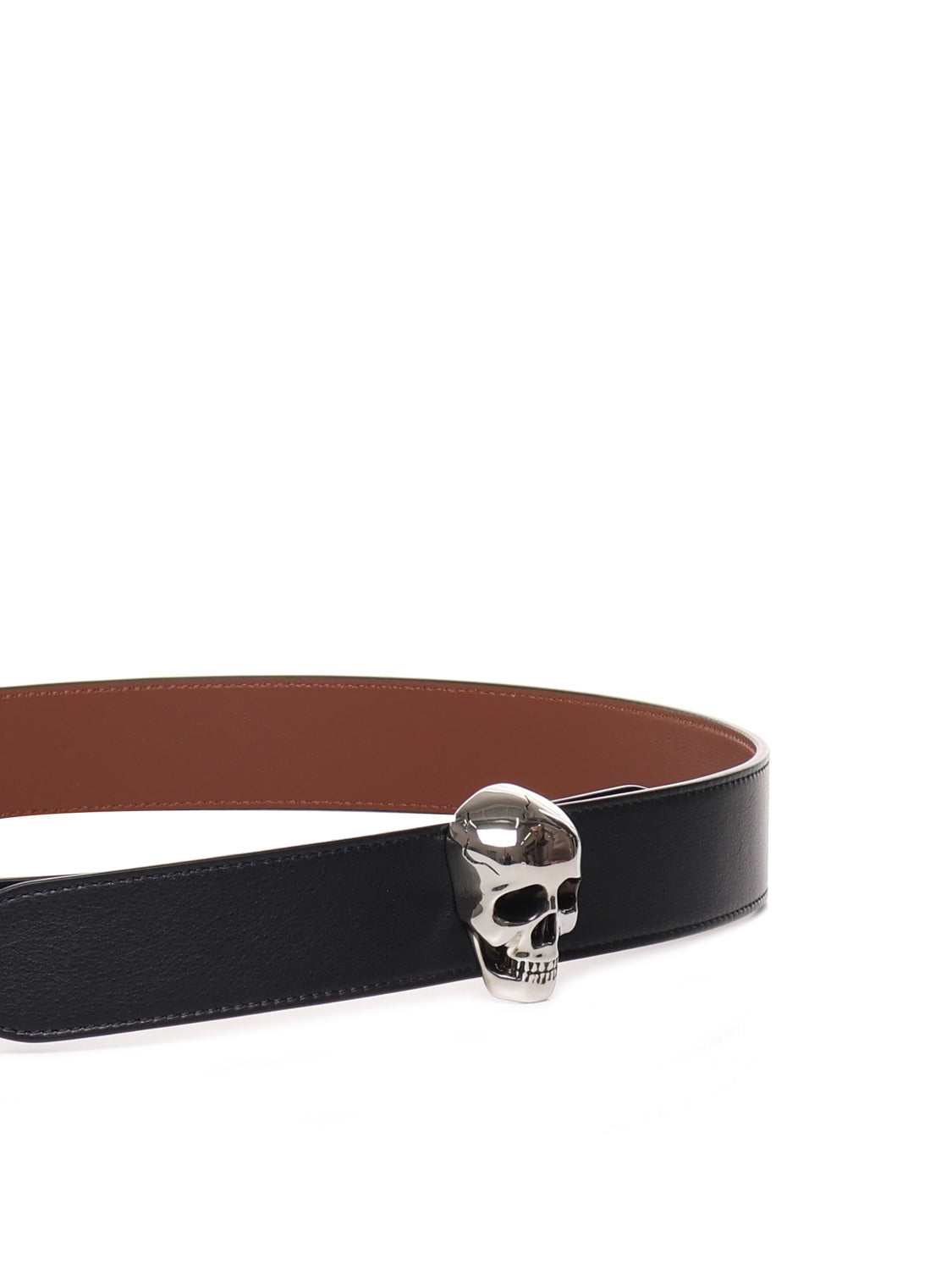 Alexander Mcqueen Belts Black/twany Calfskin