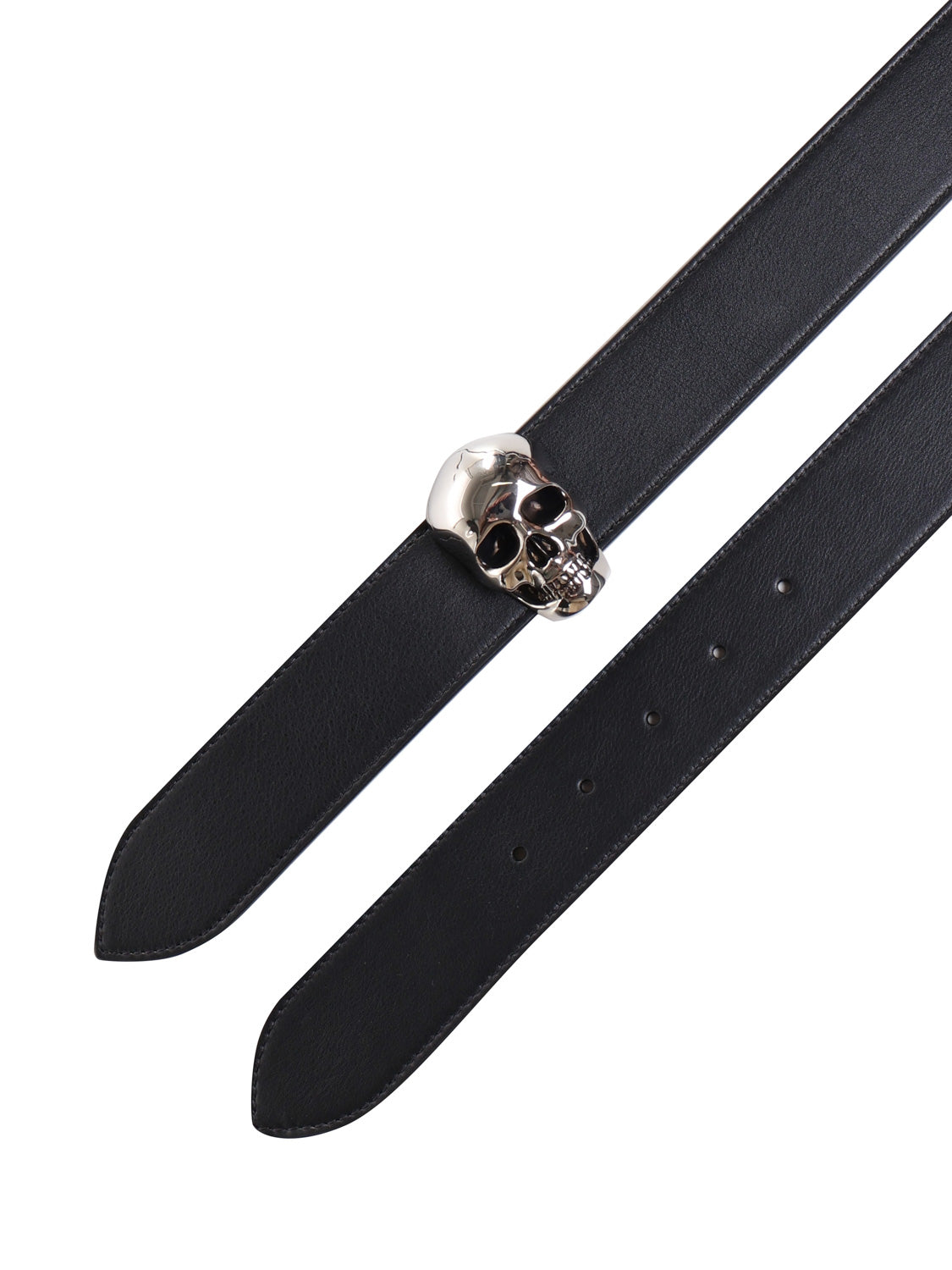 Alexander Mcqueen Belts Black/twany Calfskin